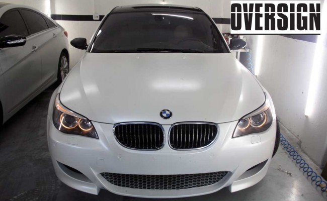 BMW M5 V10 Branco Pérola Power Revest Envelopamento Liquido OVERSIGN (35)