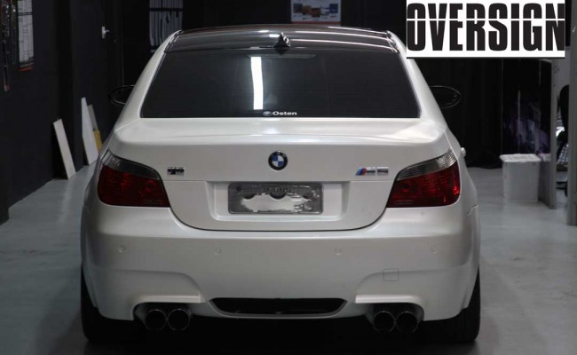 BMW M5 V10 Branco Pérola Power Revest Envelopamento Liquido OVERSIGN (36)