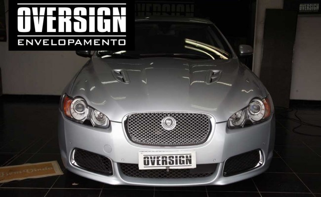 Jaguar XFR Envelopado preto, Jaguar envelopado, Jaguar oversign, Jaguar black piano (3)