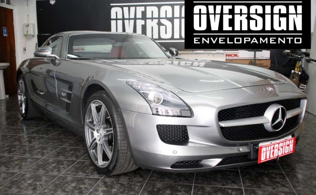 Mercedes SLS, Mercedes SLS envelopada, SLS envelopada, SLS porta de gaivota, oversign (24)