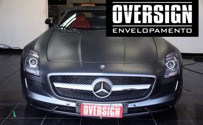 Mercedes SLS, Mercedes SLS envelopada, SLS envelopada, SLS porta de gaivota, oversign (55)