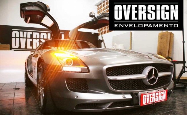 Mercedes SLS, Mercedes SLS envelopada, SLS envelopada, SLS porta de gaivota, oversign (8)