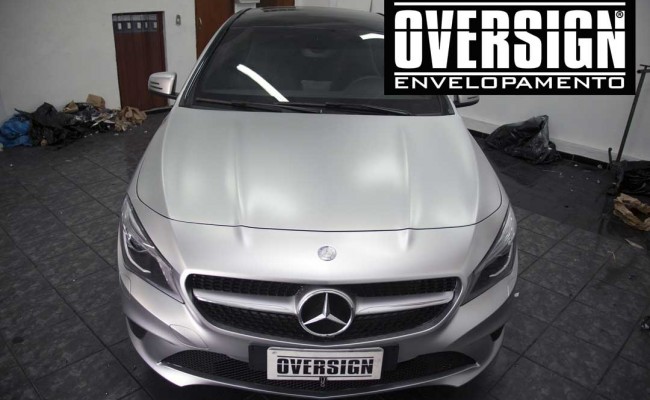 Mercedes benz, mercedes prata fosco, envelopamento liquido, power revest, (19)