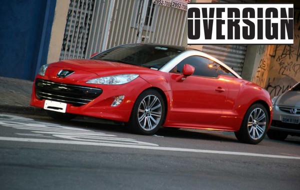 Peugeot RCZ chumbo para vermelho.