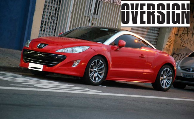 Peugeot RCZ, Peugeot RCZ vermelho, rcz envelopado, oversign, (22)