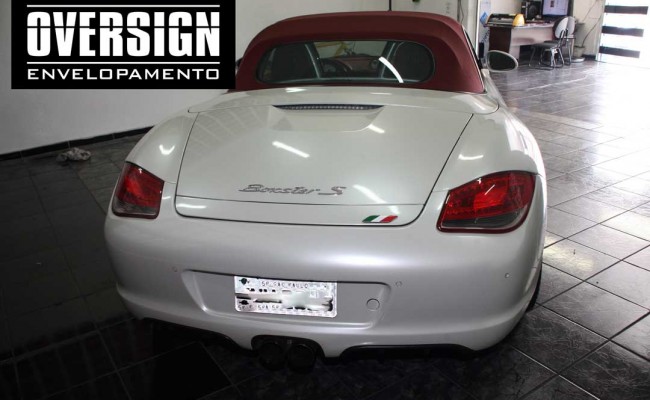 Porsche Boxster S cromada, Porsche cromada, porsche black chromo, avery dennison, adesivo cromado, carro cromado, oversign, (4)