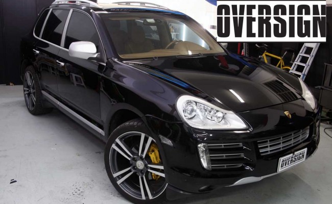 Porsche Cayenne 2008 Preto, envelopamento liquido preto fosco OVERSIGN, Power revest FX Chrome (01)