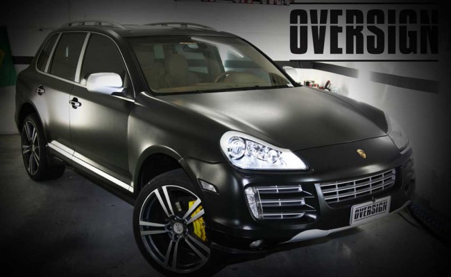 Porsche Cayenne 2008 Preto, envelopamento liquido preto fosco OVERSIGN, Power revest FX Chrome (33)