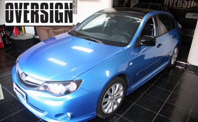 Subaru Impreza Azul Metálico, subaru envelopado azul, subaru azul, avery dennison, vannucchi, oversign, (33)