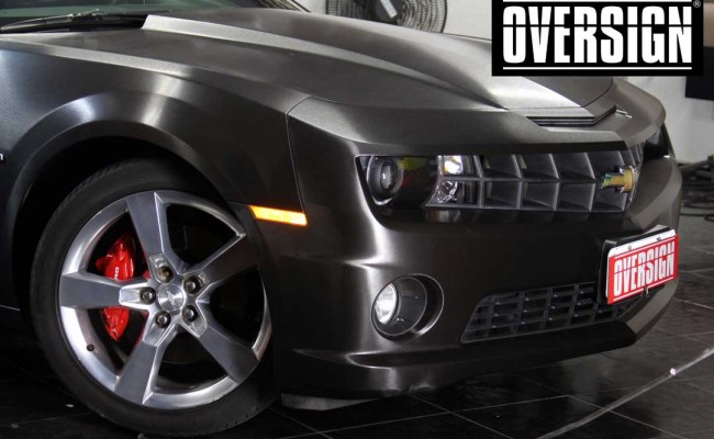 Camaro SS, Camaro SS preto, Camaro Preto, Camaro envelopado, Camaro aço escovado, Black Brushed Metallic, Oversign, (37)