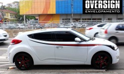 Veloster envelopamento Branco Brilhante