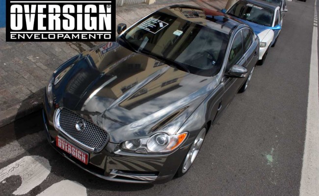 Jaguar xf, Jaguar cromado, Jaguar, Envelopamento, adesivo cromado, sidisign, oversign, avery dennison, supreme wrapping, jaguar brasil, (52)