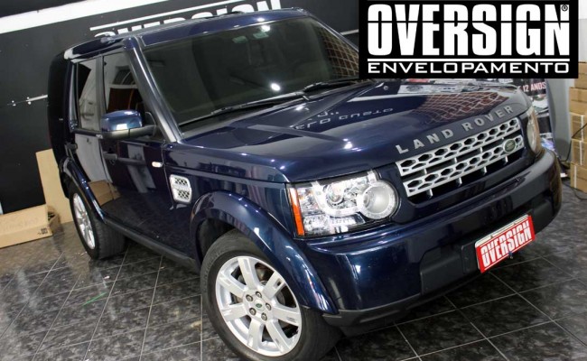 Land Rover Discovery 4, envelopamento branco, adesivo alto brilho, envelopamento de carros, carros de luxo, range rover, evoque, sport, vogue, oversign, (2)