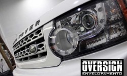 Land Rover Discovery 4 envelopamento Branco super Brilho.