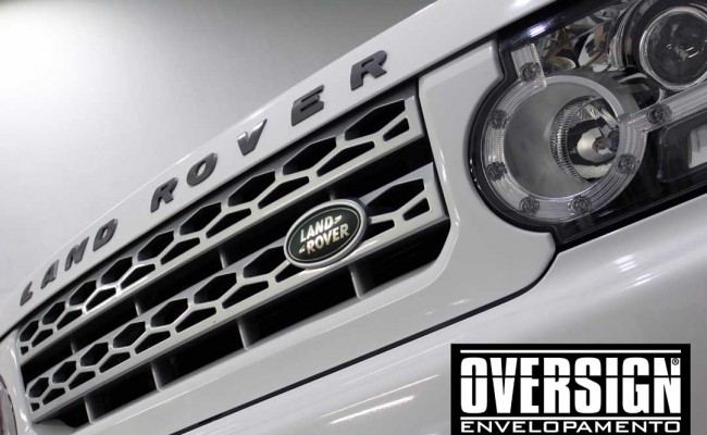 Land Rover Discovery 4, envelopamento branco, adesivo alto brilho, envelopamento de carros, carros de luxo, range rover, evoque, sport, vogue, oversign, (27)