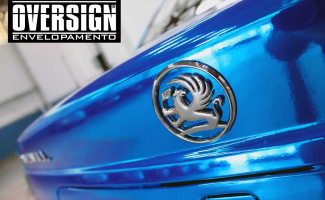 envelopamento cromado, cromado azul, cromado prata, lamborghini cromada, carro cromado, vectra cromado, vectra azul cromado, oversign, (15)