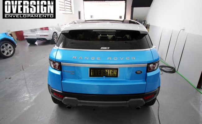 Evoque, azul, evoque azul, land rover, bahama blue, ceramic pro, proteção pintura, oversign, ceramicpro, envelopamento, evoque azul claro, (34)