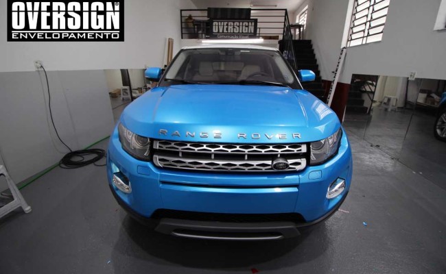 Evoque, azul, evoque azul, land rover, bahama blue, ceramic pro, proteção pintura, oversign, ceramicpro, envelopamento, evoque azul claro, (37)