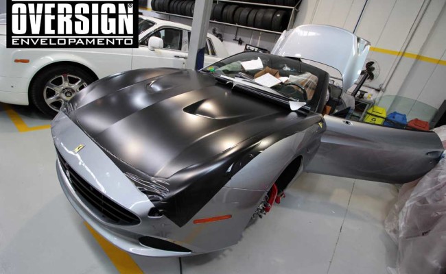Ferrari California black satin, proteção pintura, ceramic pro, auto esporte, ceramic pro auto esporte,proteção extra pintura , oversign, wrap (4)