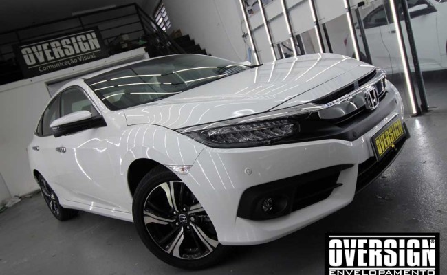 Novo civic, civic 2017, tiper, prototipo, honda, civic escovado, aço escovado, novo civic envelopado, oversign, farol novo civic, farol led, (7)