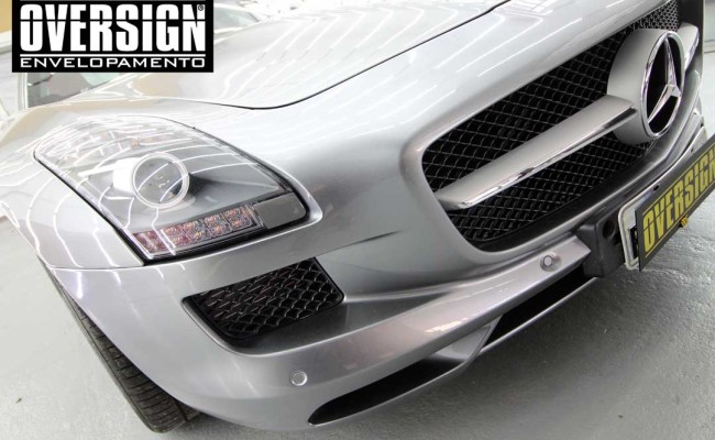 Mercedes SLS AMG, ENvelopamento, preto fosco, black satin, oversign, ferrari, porsche, Lamborghini, Maserati, Levante, envelopamento de carros, teto black piano, (01 (3)