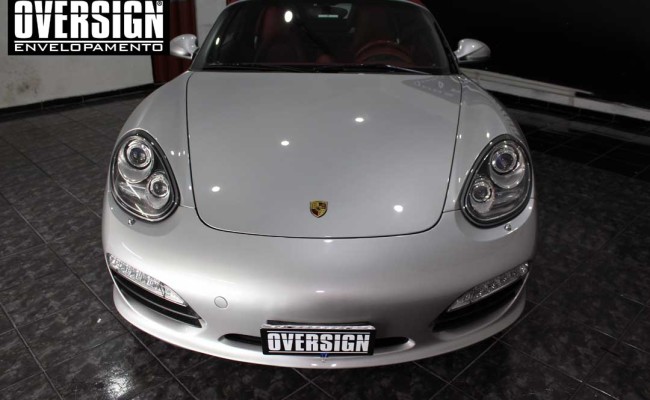 Porsche Branco, Porsche Boxster S Envelopada, envelopamento, adesivo branco, avery supreme wrapping film, oversign, casa verde, (01)