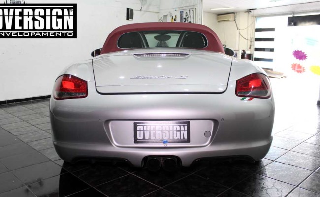 Porsche Branco, Porsche Boxster S Envelopada, envelopamento, adesivo branco, avery supreme wrapping film, oversign, casa verde, (3)