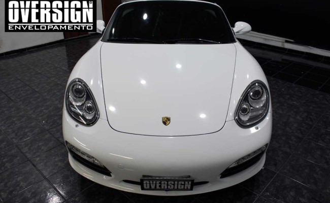 Porsche Branco, Porsche Boxster S Envelopada, envelopamento, adesivo branco, avery supreme wrapping film, oversign, casa verde, (33)