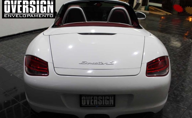 Porsche Branco, Porsche Boxster S Envelopada, envelopamento, adesivo branco, avery supreme wrapping film, oversign, casa verde, (36)