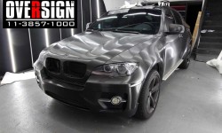 BMW X6 Envelopamento escovado metálico preto