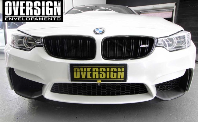BMW M4 branco pérola, Hexis, Avery Dennison, Sid signs, oversign, envelopamento de carro, M4, f82 (31)