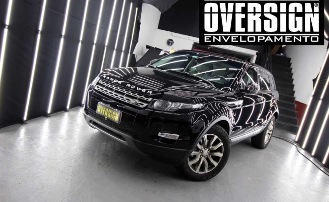 Evoque, Evoque branca, Evoque 2017, Evoque envelopada, Envelopamento de carros, OVERSIGN, Supreme wrapping film, Proteção de pintura, (2)