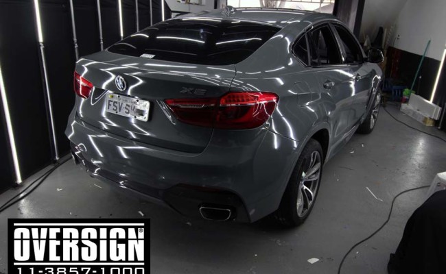 BMW X6 m, bmw x6, bmw x6 grey, nova bmw x6, envelopamento, oversign, grand brasil, v8, twinturbo, (6)