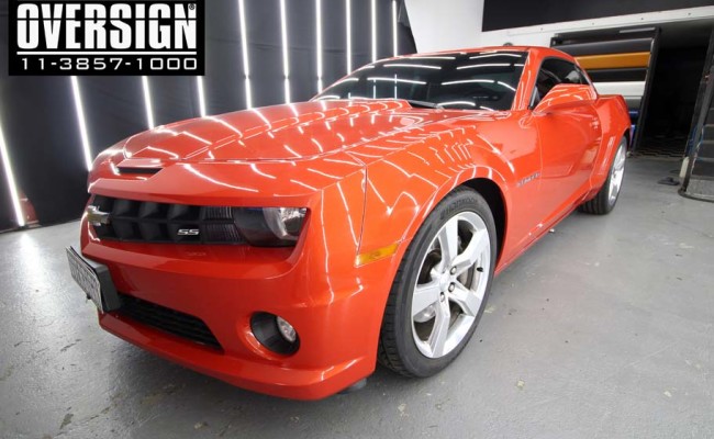 Camaro Laranja, Novo Camaro, Novo camaro laranja, envelopamento, envelopamento de carros, envelopamento sp, supreme wrapping film, oversign, wrap, (4)