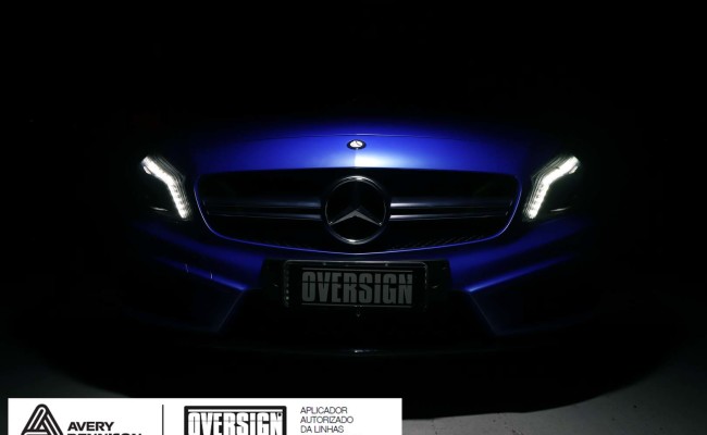 Mercedes A45 amg, AMG, a45, novo a45, wave blue, envelopamento, envelopamento de carros, carros de luxo, divena mercedes, oversign, (26)