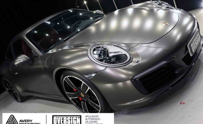 Porsche 911, porsche 911 Carrera, carrera 911, envelopamento, envelopamento de carros, oversign signature, dark basalt, envelopamento dark basalt, (63)